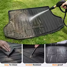 For Hyundai Tucson 2015-2020 19 18 All Weather TPE Car Trunk Mat Custom -Black Cargo Liner Protective Pad Interior Accessories