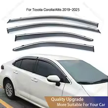 For Toyota Corolla/Altis Sedan 2019-2025 Side Window Rain Guard Sun Visor Vent Weather Sheild