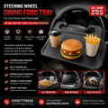 Steering Wheel Dining Food Tray for Car Driver and Passenger Car Table Desk Tray / Vehicle Seat Mount Laptop Desk