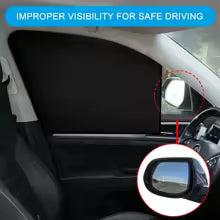 Magnetic Car Sunshade UV Protection Curtains, Double Sides Auto Window Sun Shield Cover, DIY Sun Blocker Protector for Car