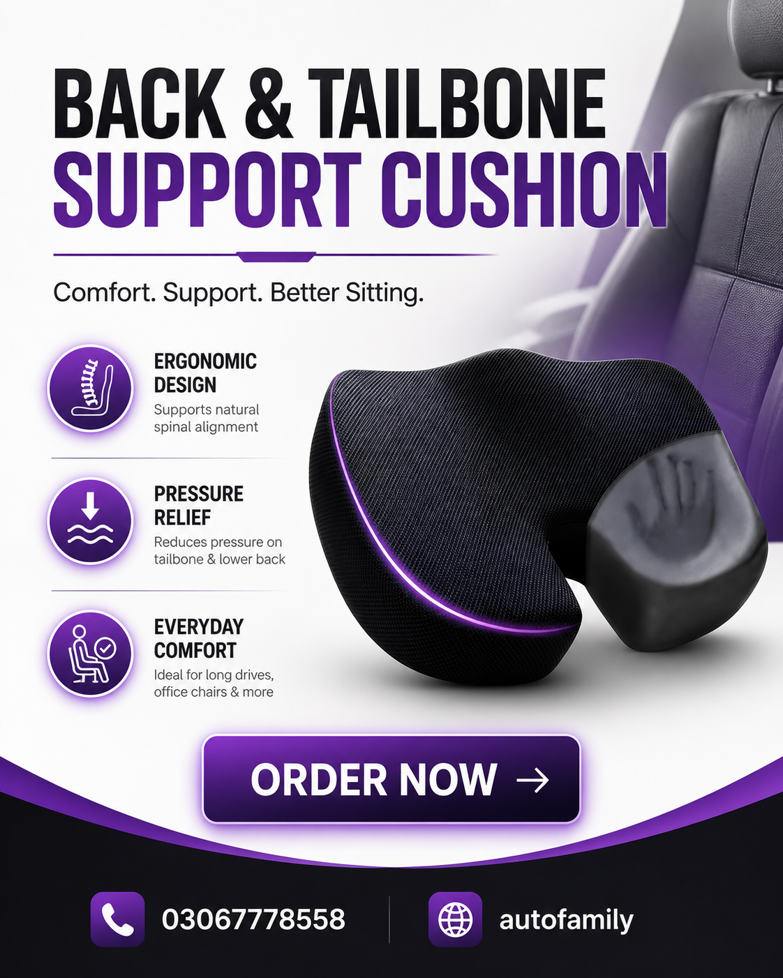 Back and Tailbon Support | Primum Quality