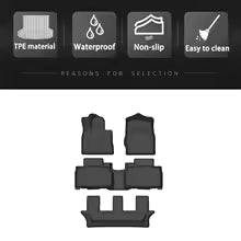 For Toyota Yaris  2020-2024 2023 2022 2021 All-Weather TPE Floor Mat Carpet Waterproof Auto Interior Protector Accessories