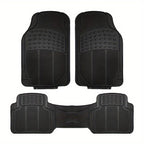 3 Pc Black  Rubber Mats