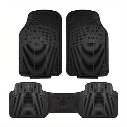 3 Pc Black  Rubber Mats