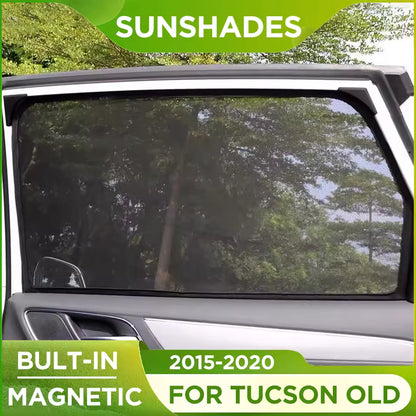 Magnetic Side Window Sunshades For Hyundai Tucson (2015-2020) Rear Passenger Privacy Car Window Sun Shade For TUCSON ACCESSORIES