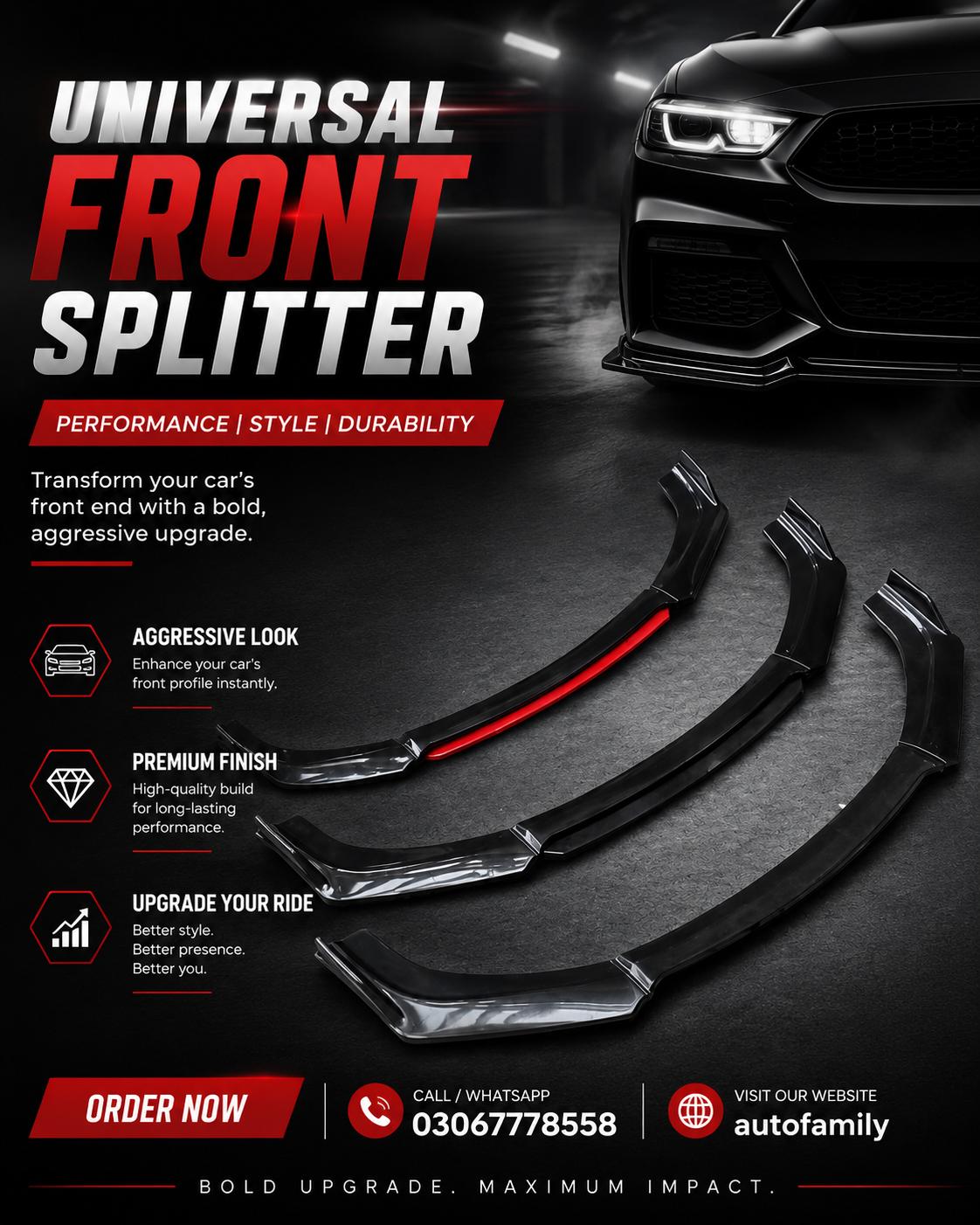 Universal Front Spoiler | Primum Quality