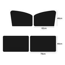 Magnetic Car Sunshade UV Protection Curtains, Double Sides Auto Window Sun Shield Cover, DIY Sun Blocker Protector for Car