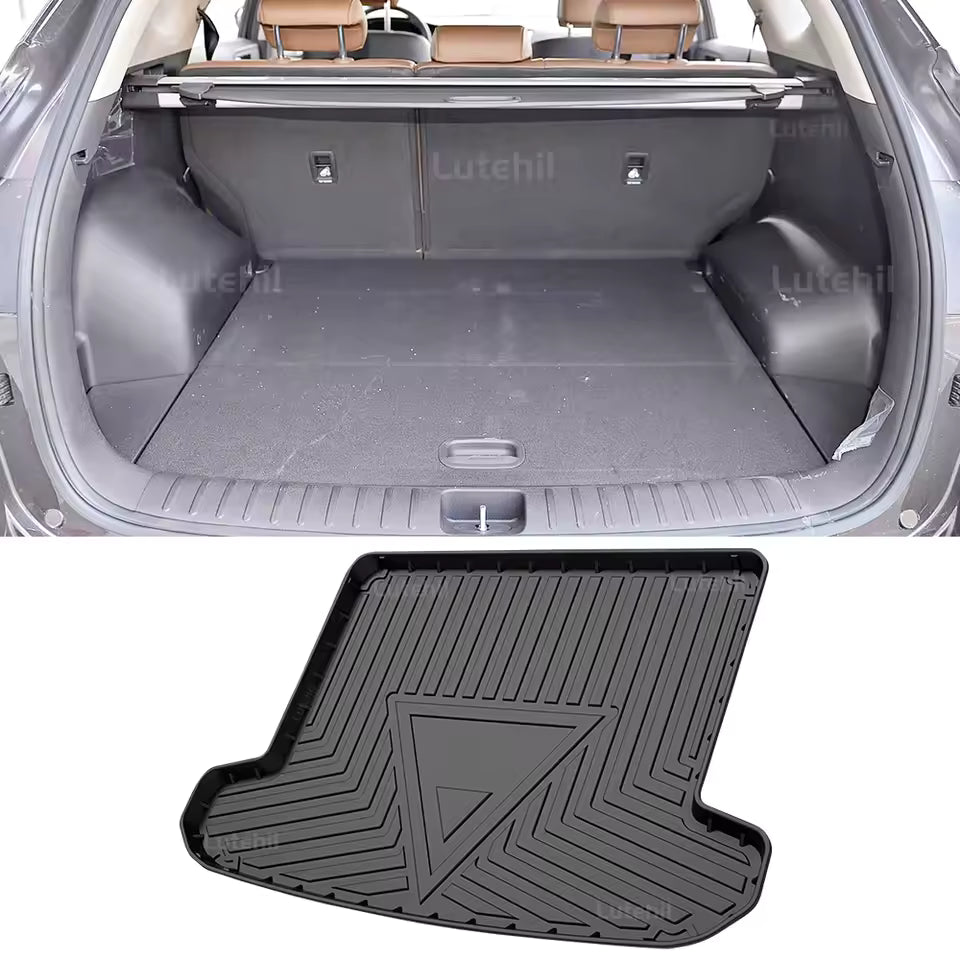 For Hyundai Tucson 2015-2020 19 18 All Weather TPE Car Trunk Mat Custom -Black Cargo Liner Protective Pad Interior Accessories