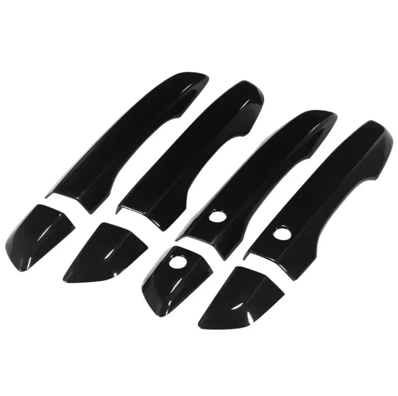Honda Civic X (10th Gen) Carbon Fiber Door Handle Cover Trim with Smart Keyless Entry | Black Exterior Handle Moulding | 2016-2021