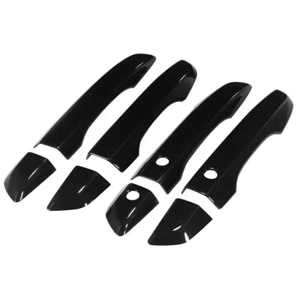 Honda Civic X (10th Gen) Carbon Fiber Door Handle Cover Trim with Smart Keyless Entry | Black Exterior Handle Moulding | 2016-2021