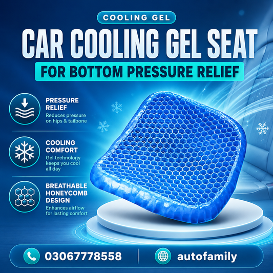 Car Cooling Gel Seat For Bottom - Foam Seat Cushion For Car/Home/Office