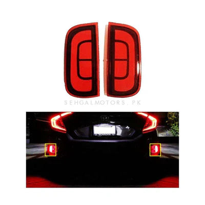 Honda Civic Back Bumper Third Brake Lamp Reflector Design C (BL-043) 2016 - 2021