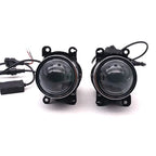 Projector Car LED Fog Light Pair White Yellow 3 Inches -