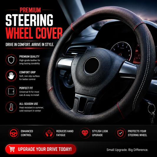universal Black streeing cover | Premium Quality
