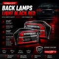 Honda City Back Lamps Smoke Red V2 Pair