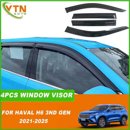 For Great Wall Haval H6 3nd Gen 2021 2022 2023 2024 2025 Weathershield Sun Rain Deflector Guard Car Window Deflector