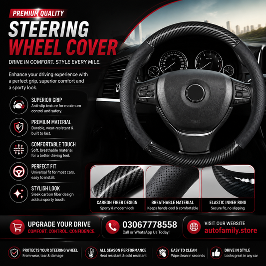 Streeing Cover | Carbon Fiber | Premium Quality