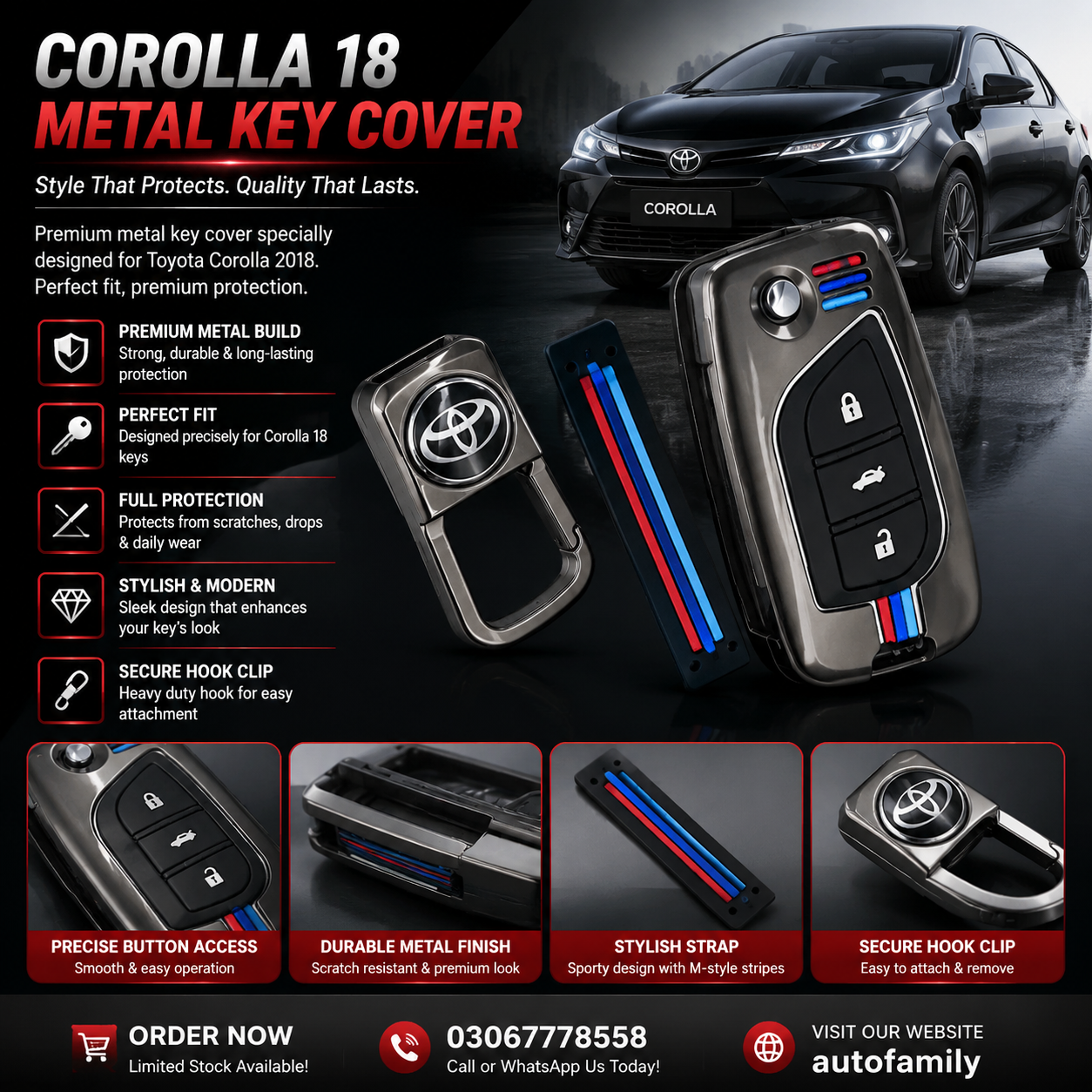 Crolla 18 Metal cover | Premium Quality