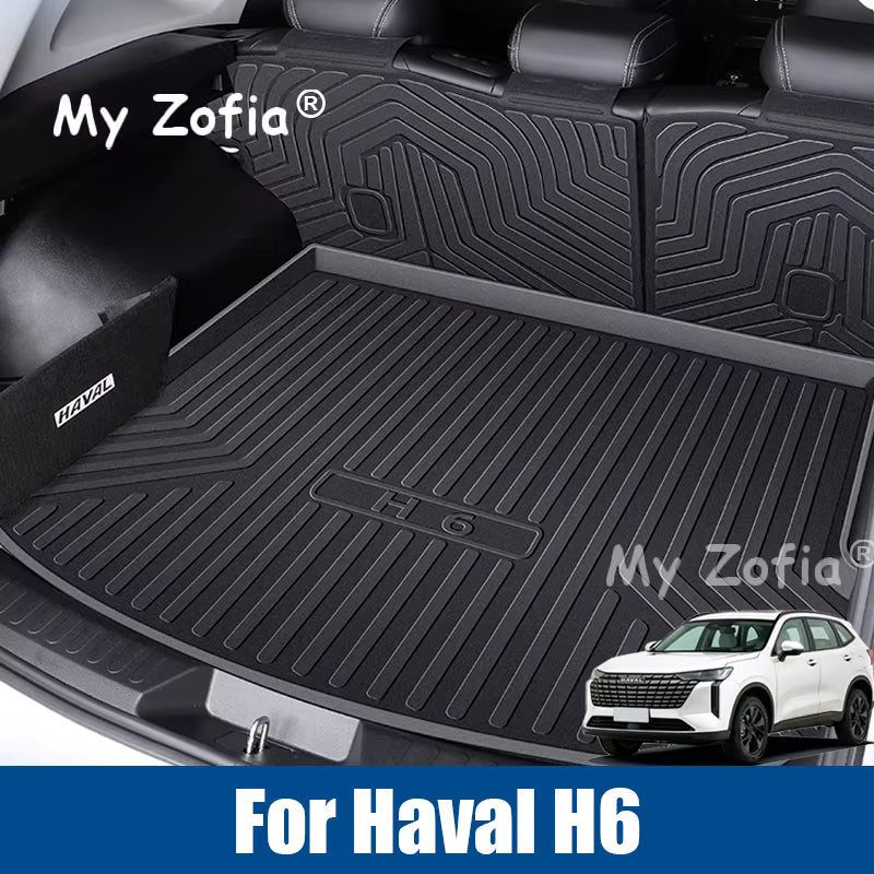 For Haval H6 4th Gen 2025 2026 TPE Car Rear Trunk Mat Storage Box Pad Waterproof Protective Rear Boot Storage Pad Accessories