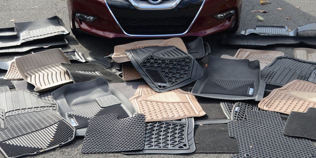 3 Pc Black  Rubber Mats