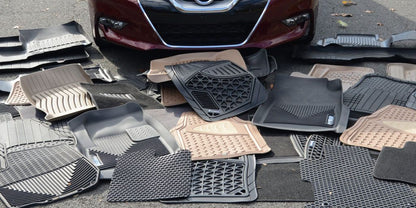 3 Pc Black  Rubber Mats