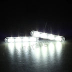 Car Grill White Flashers, Strobe light - 4 PCs