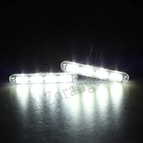 Car Grill White Flashers, Strobe light - 4 PCs